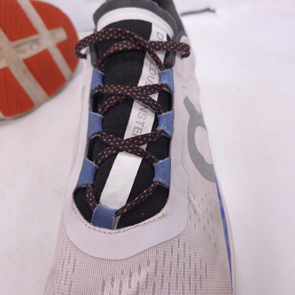 On Cloud Cloudmonster Swiss Engineering Running Shoe Mens Size 13 White Blue - Picture 9 of 10